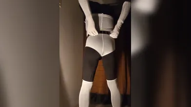 Black And White With A Latex Hood