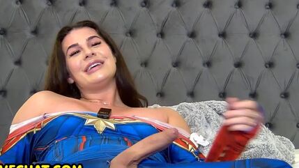 Tranny The Spider Playing With Her Cocks
