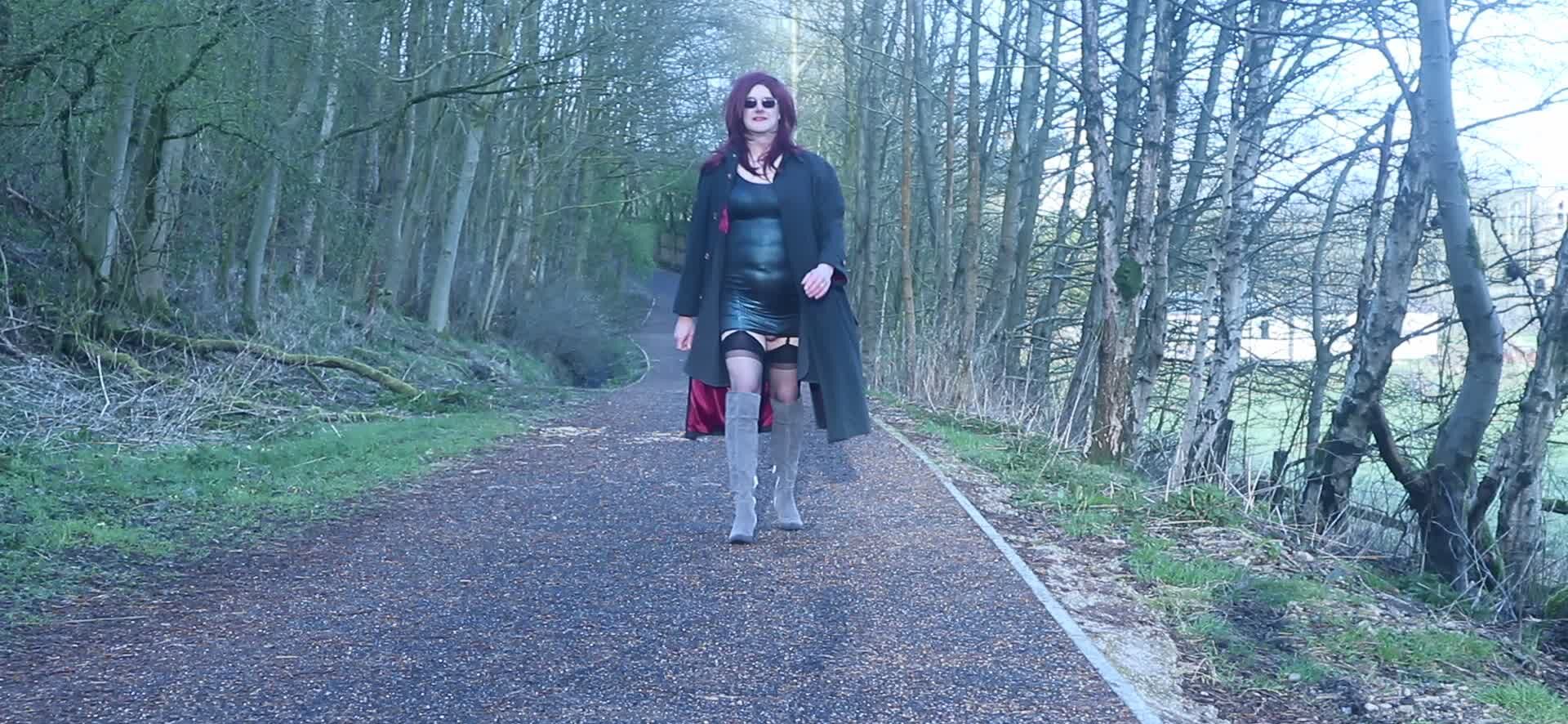 Public Cycle Path With Crossdressers