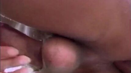 A Tanned Tranny Gets A Rimjob And Then Gets Fucked Outside