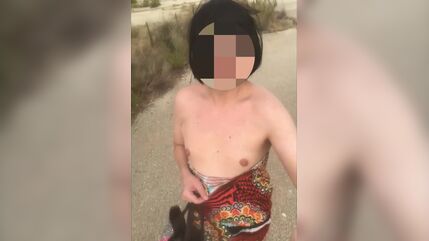 On A Public Beach, Exploring Naked