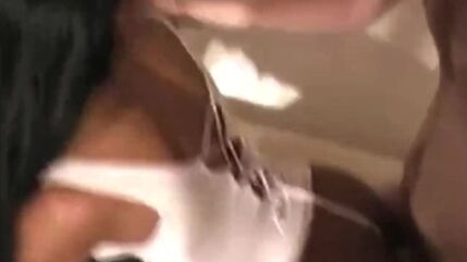 Two White Dudes Gangbanged An Ebony Shemale
