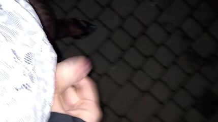 Ejaculation In Sandals At Night
