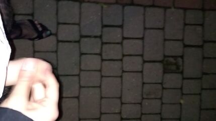 Ejaculation In Sandals At Night