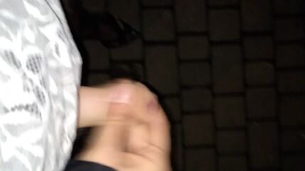 Ejaculation In Sandals At Night