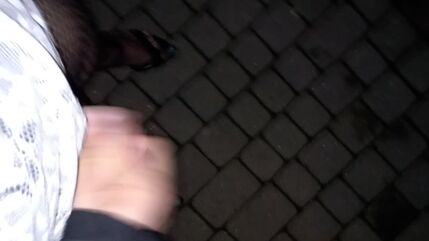 Ejaculation In Sandals At Night