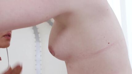 Erica Cherry And Maya Woulfe Kiss And Caress On The Bed