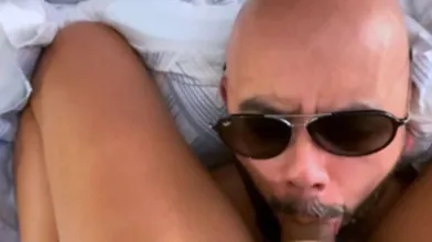 He Has Cum In His Mouth