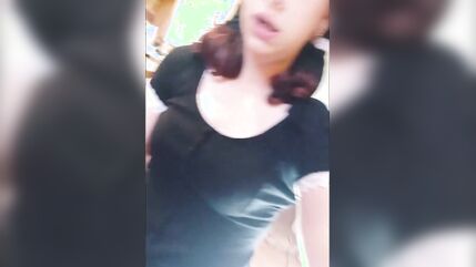 Slutty T-girl Dressed provacatively, blowjobs and anal