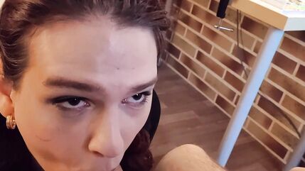 Slutty T-girl Dressed provacatively, blowjobs and anal